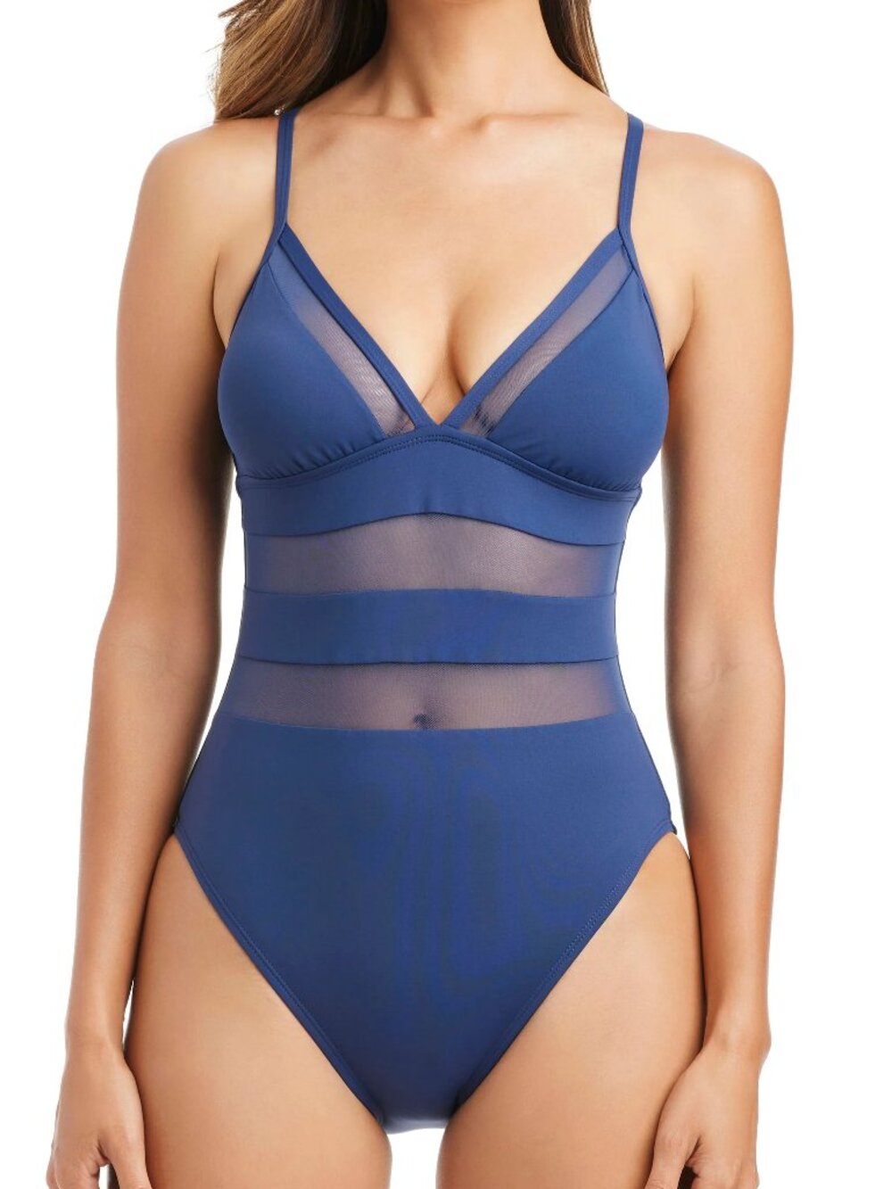 Bleu Rod Beattie "Don't Mesh With Me X-Back Mio" One-Piece Swimsuit